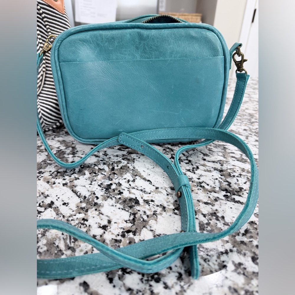 Noonday Collection Vibrant Teal Crossbody Bag